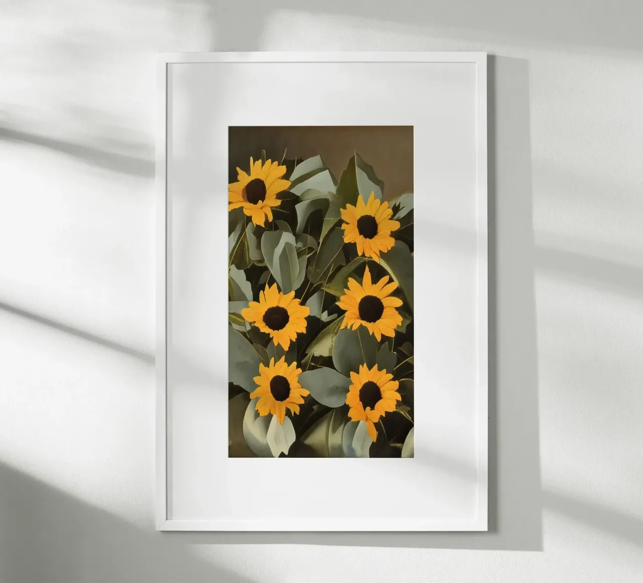 Girasoli_1 poster con telaio in alluminio da Impressionismus by LK