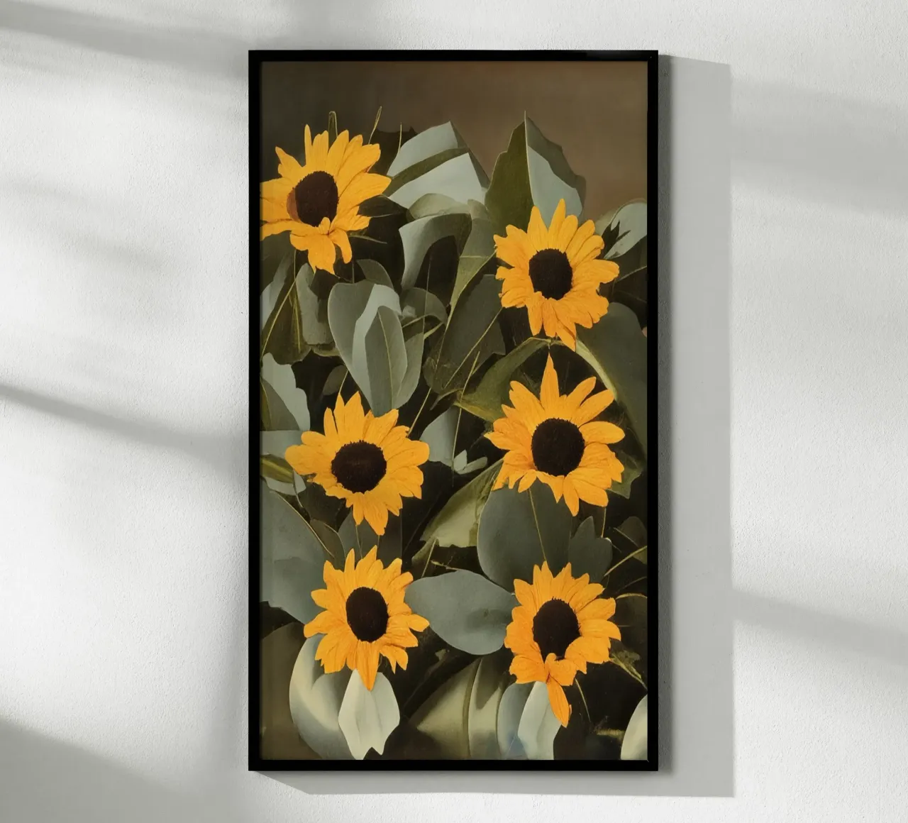 Girasoli_1 poster con telaio in alluminio da Impressionismus by LK