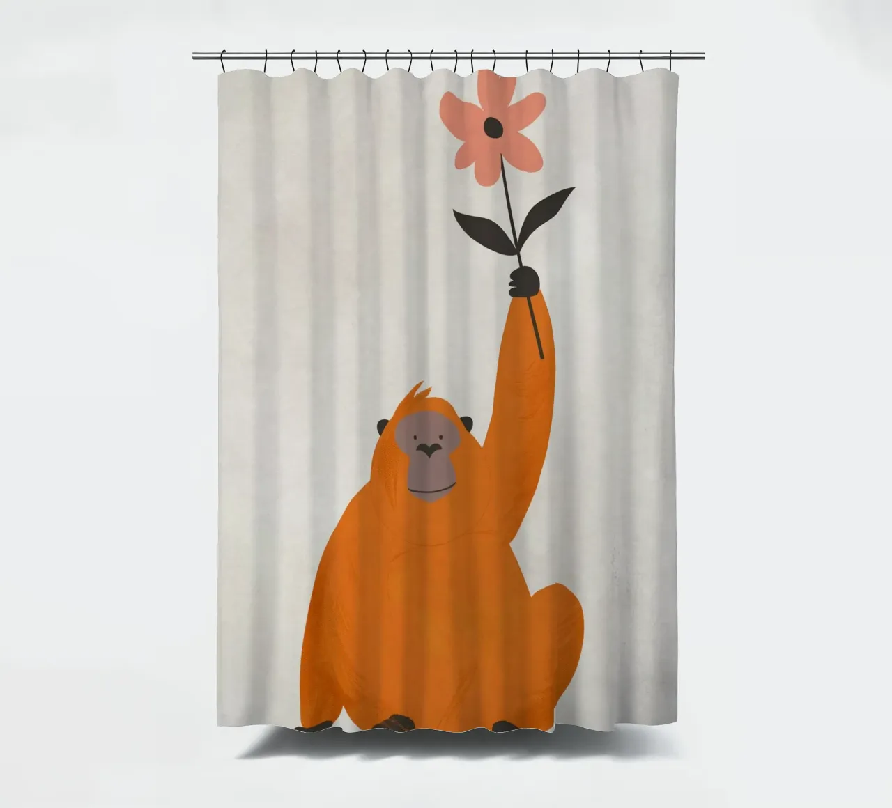 Boho Nursery 5 Monkey 1 tenda da doccia da Boho Print Collection