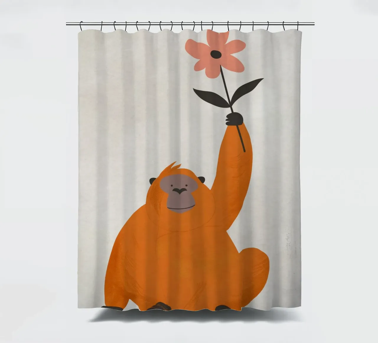 Boho Nursery 5 Monkey 1 tenda da doccia da Boho Print Collection