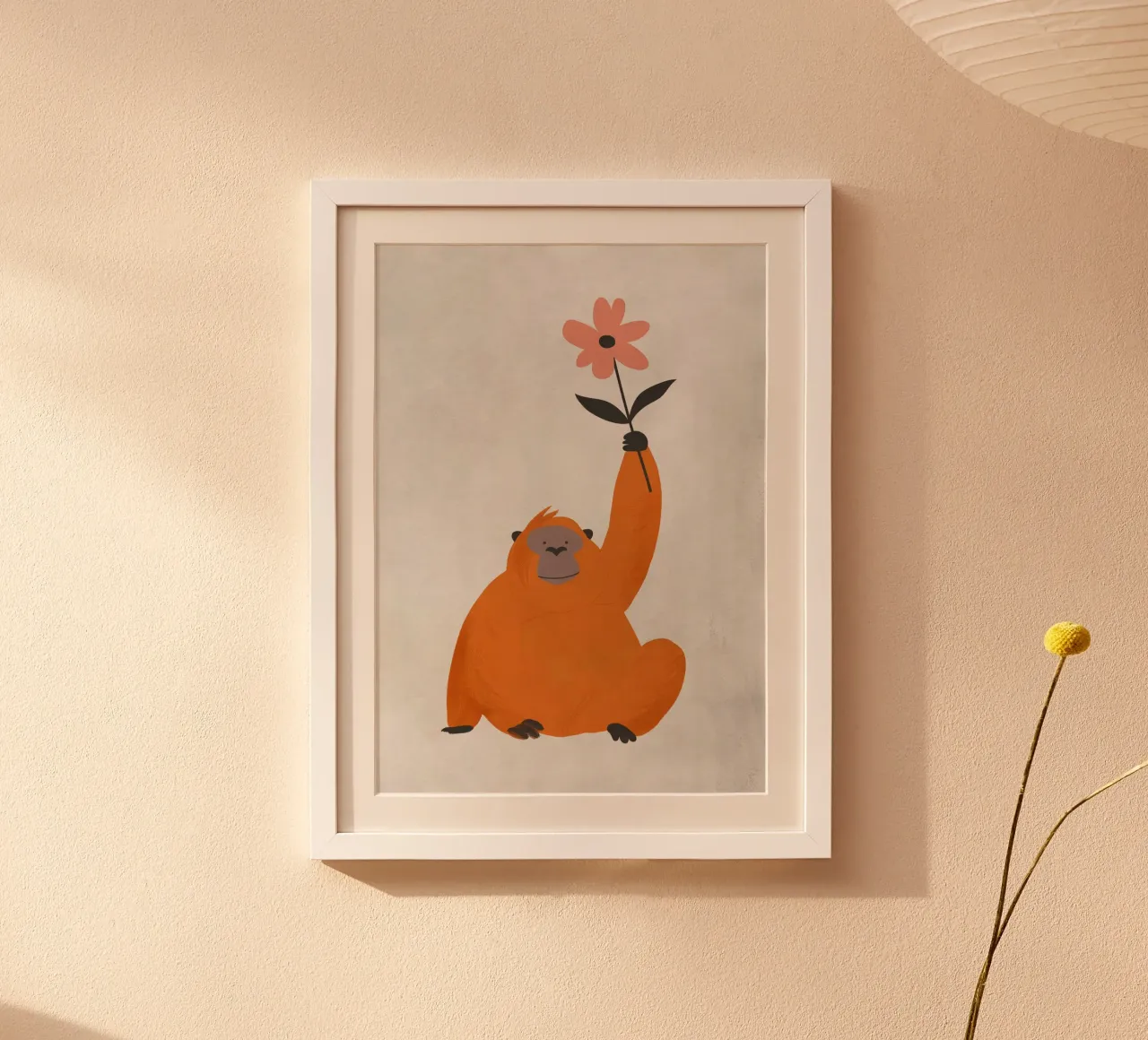 Boho Nursery 5 Monkey 1 carta hahnemühle da Boho Print Collection
