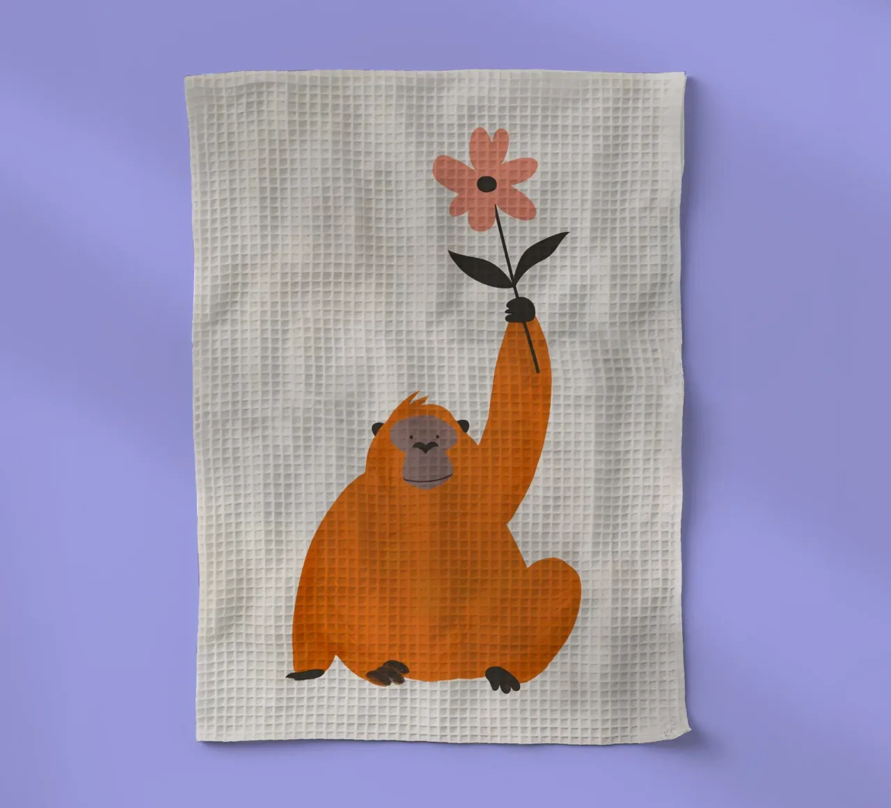 Boho Nursery 5 Monkey 1 canovaccio da cucina da Boho Print Collection