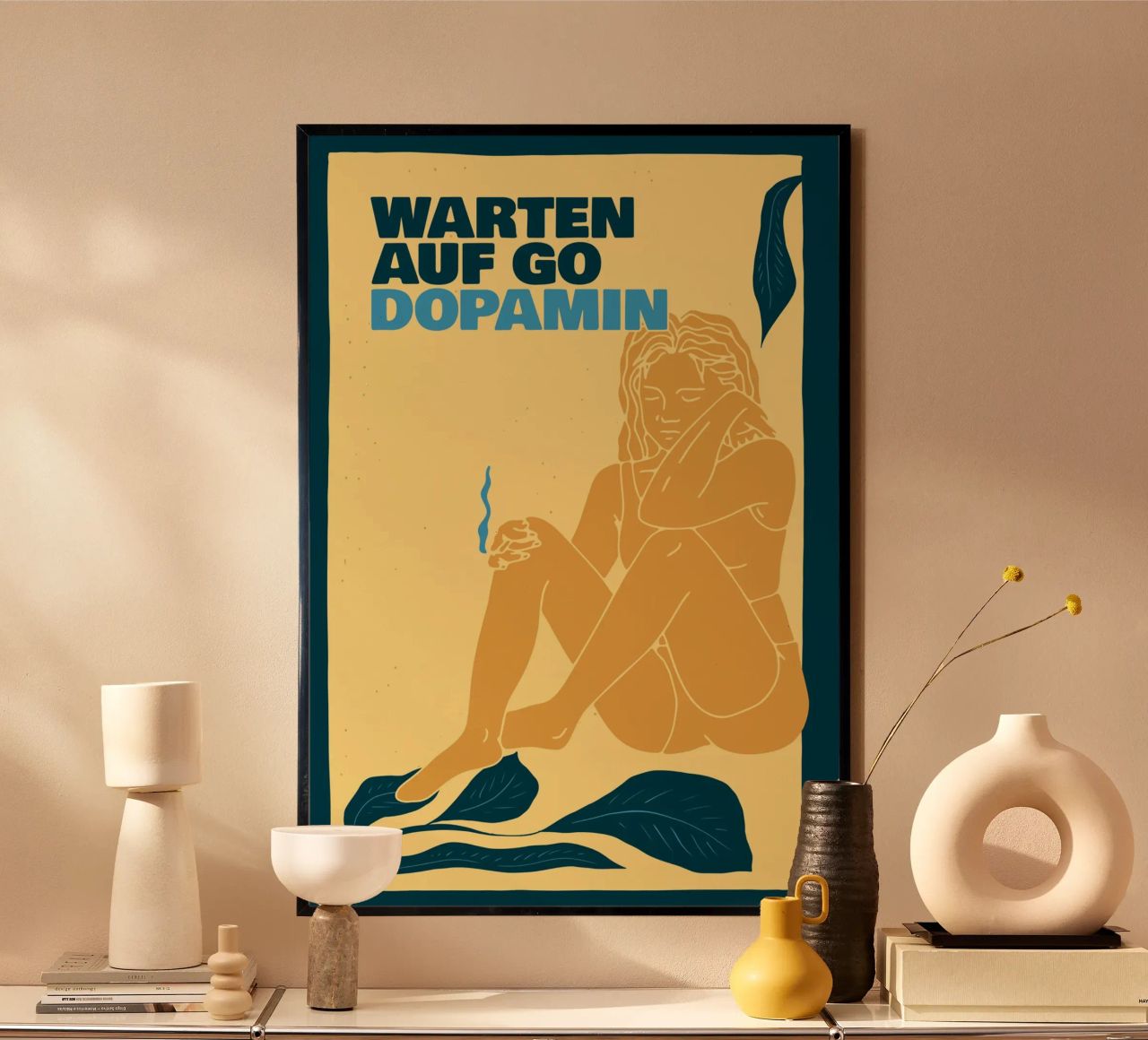 Executive Dysfunction oder – Warten auf Godot Poster von Laura Saggau