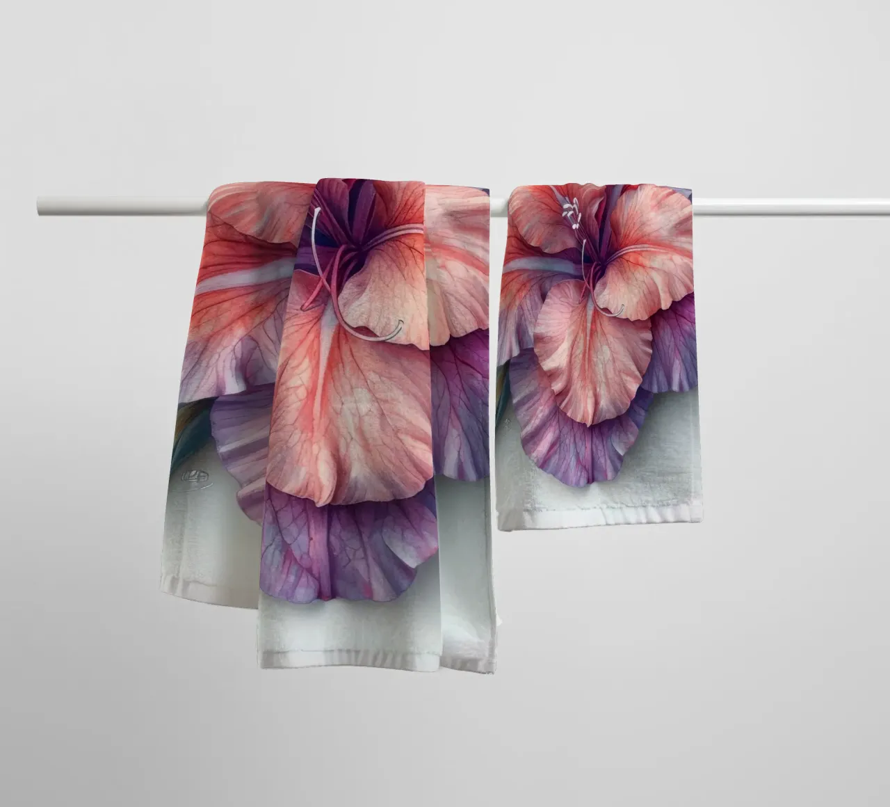 Fiore di gladiolo 2 asciugamano da bagno da Bold Blooms