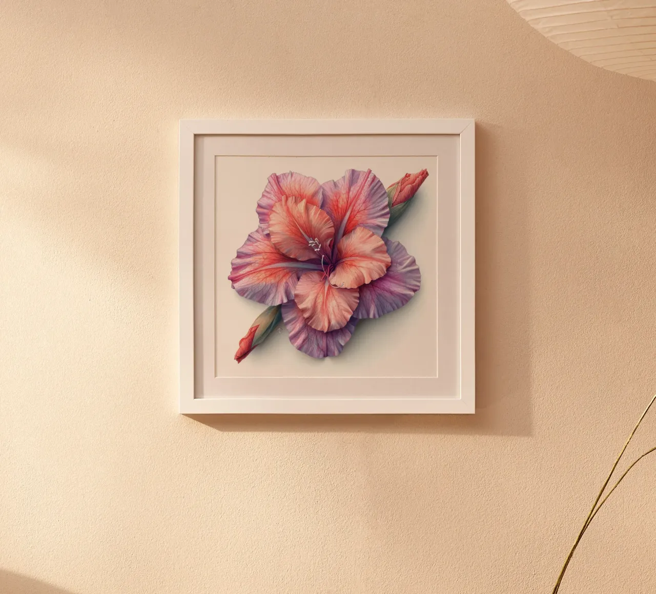 Fiore di gladiolo 2 carta hahnemühle da Bold Blooms