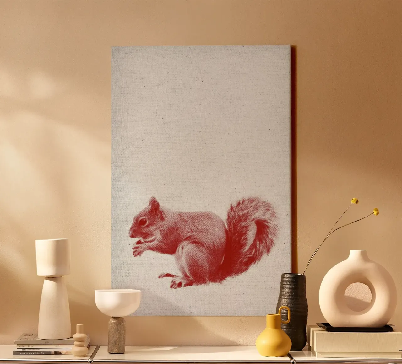 Squirrel canvas by Froilein Juno