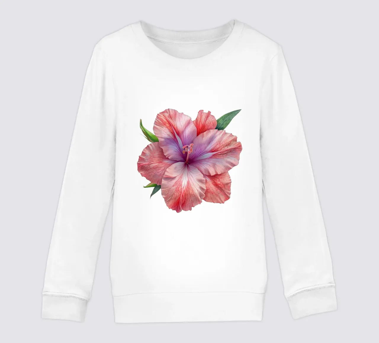 Gladiool bloem 4 kinder sweatshirt van Bold Blooms