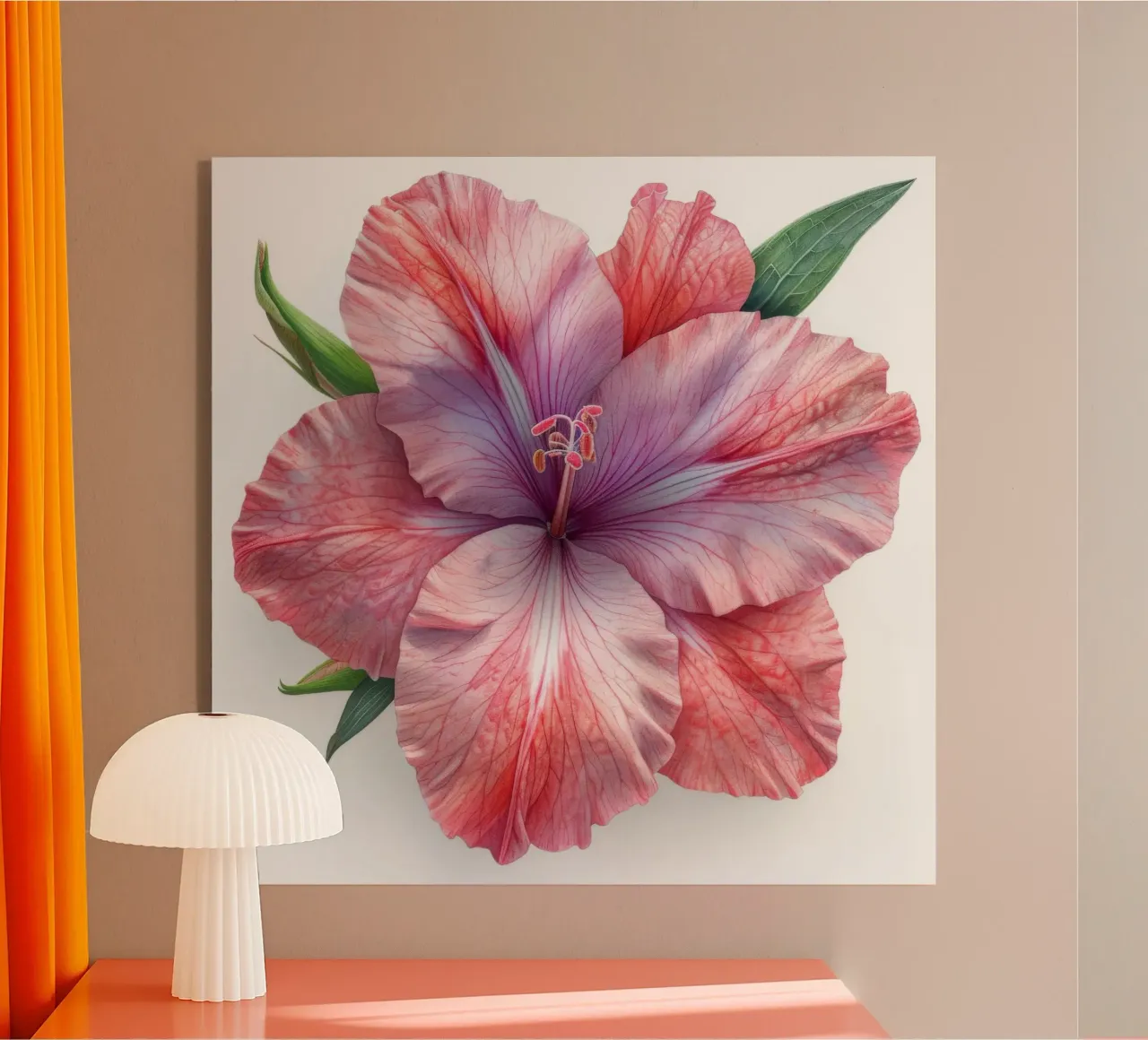 Gladiolus Flower 4 acrylic glass by Bold Blooms