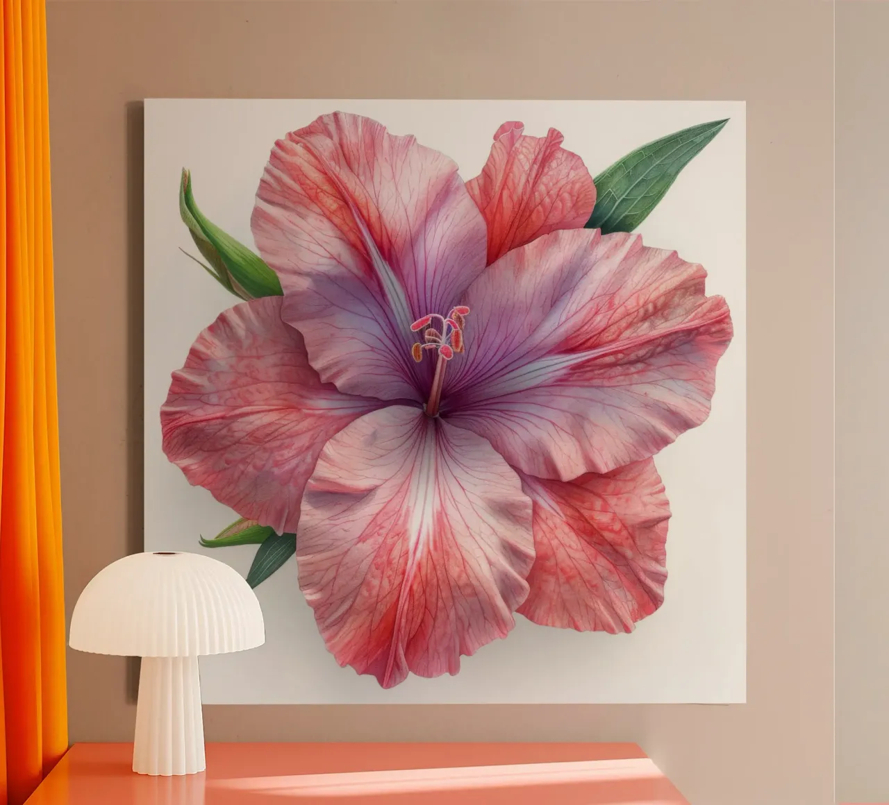 Gladiolus Flower 4 canvas by Bold Blooms
