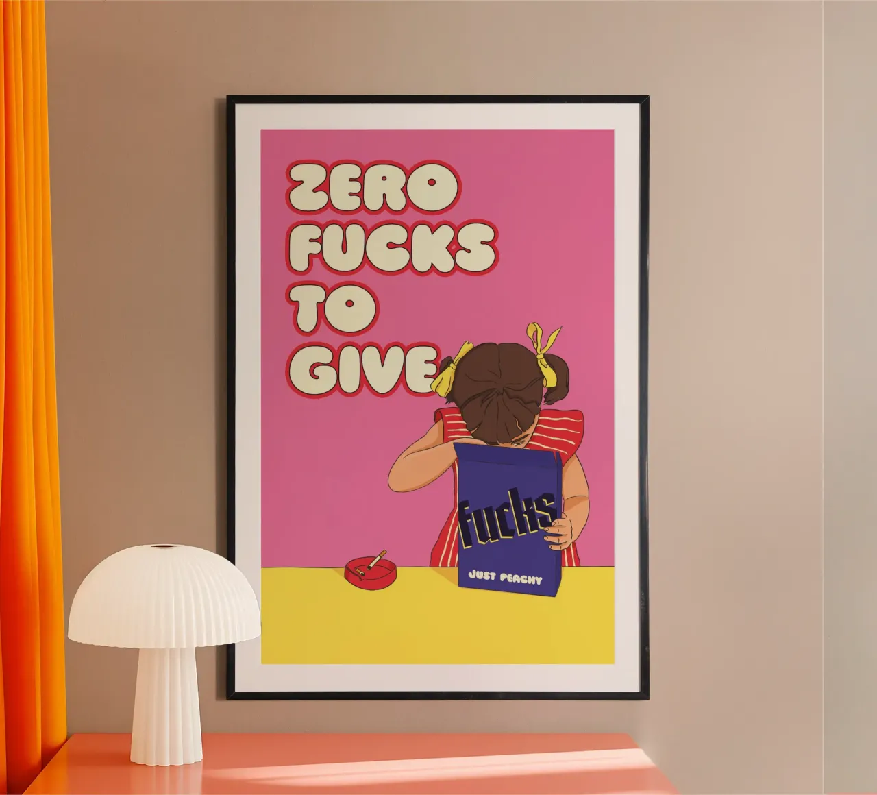 just peachy poster da Laura Saggau