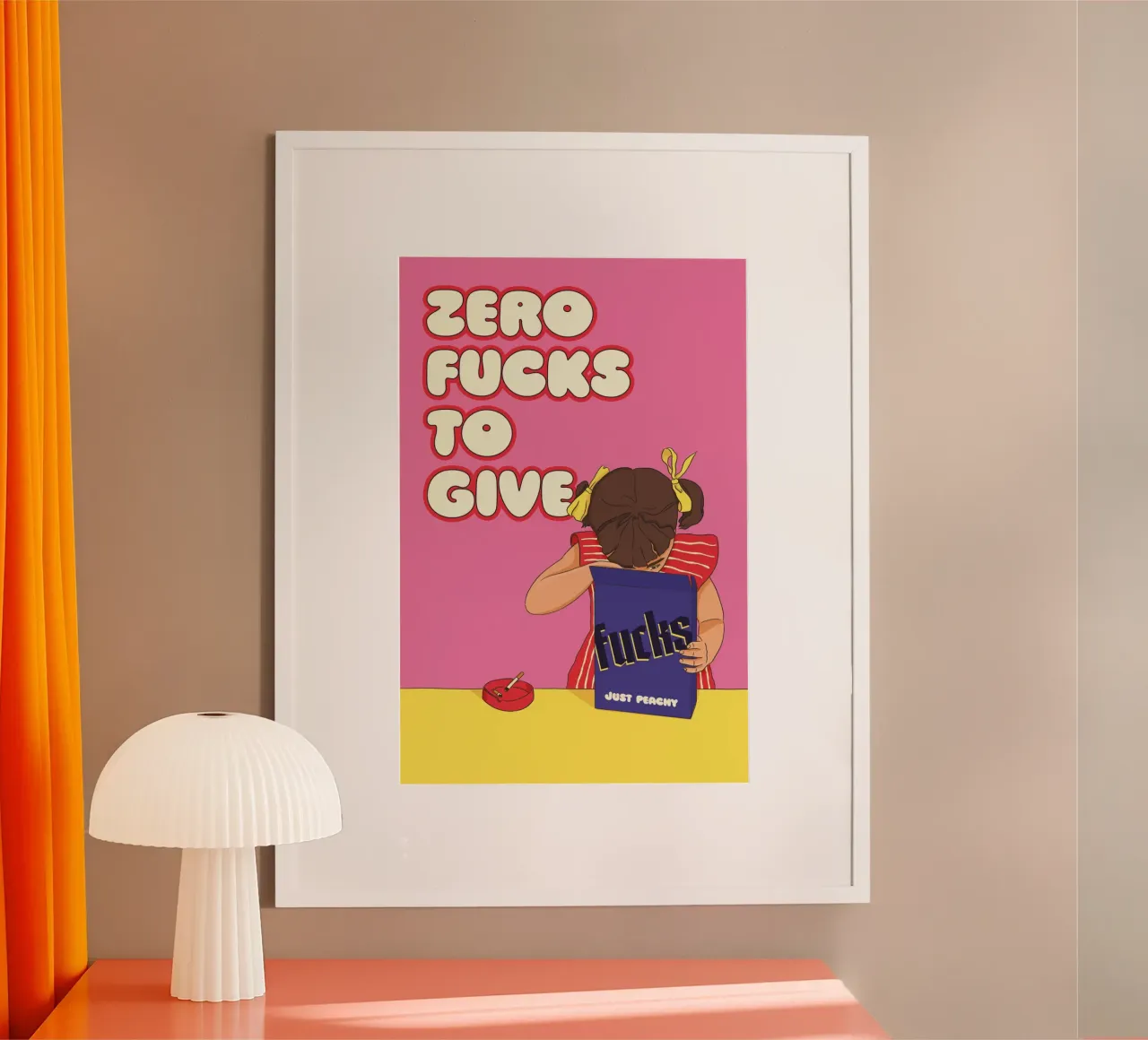 just peachy poster da Laura Saggau