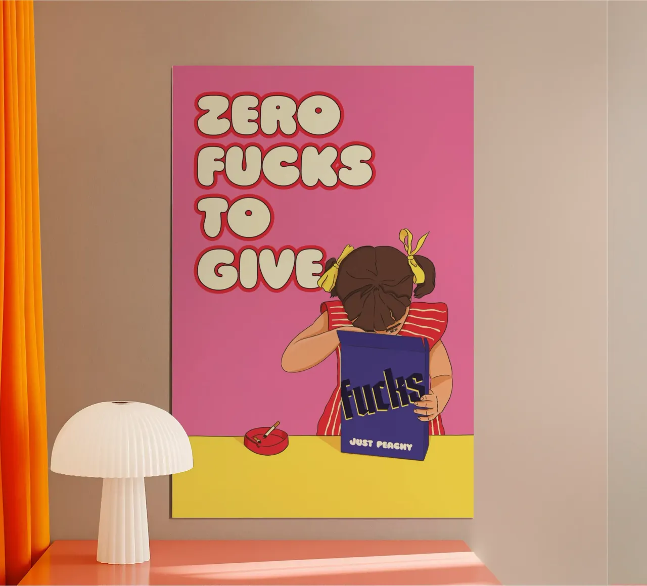 just peachy poster da Laura Saggau
