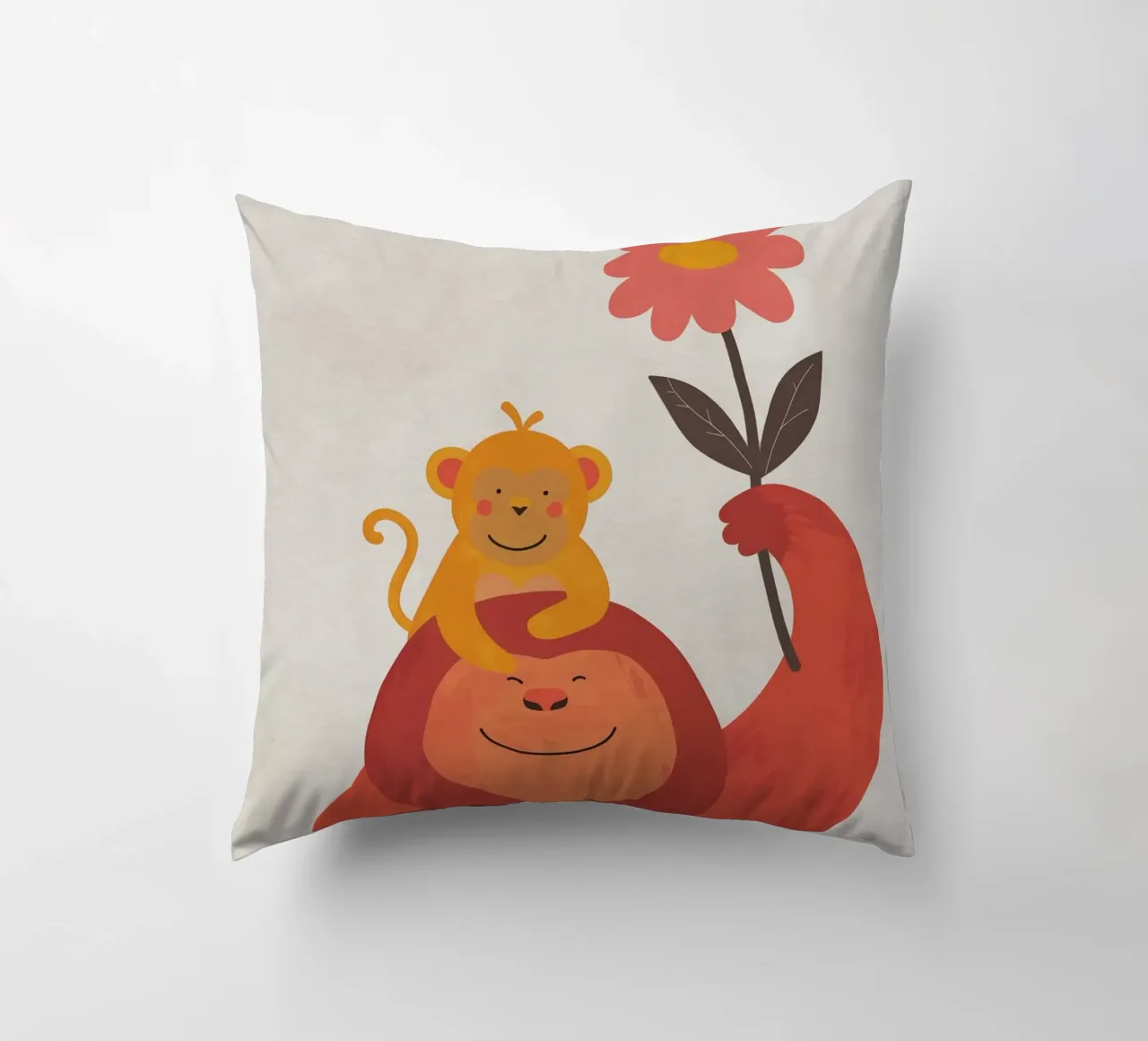 Boho Nursery 5 Monkey 2 cuscino da Boho Print Collection