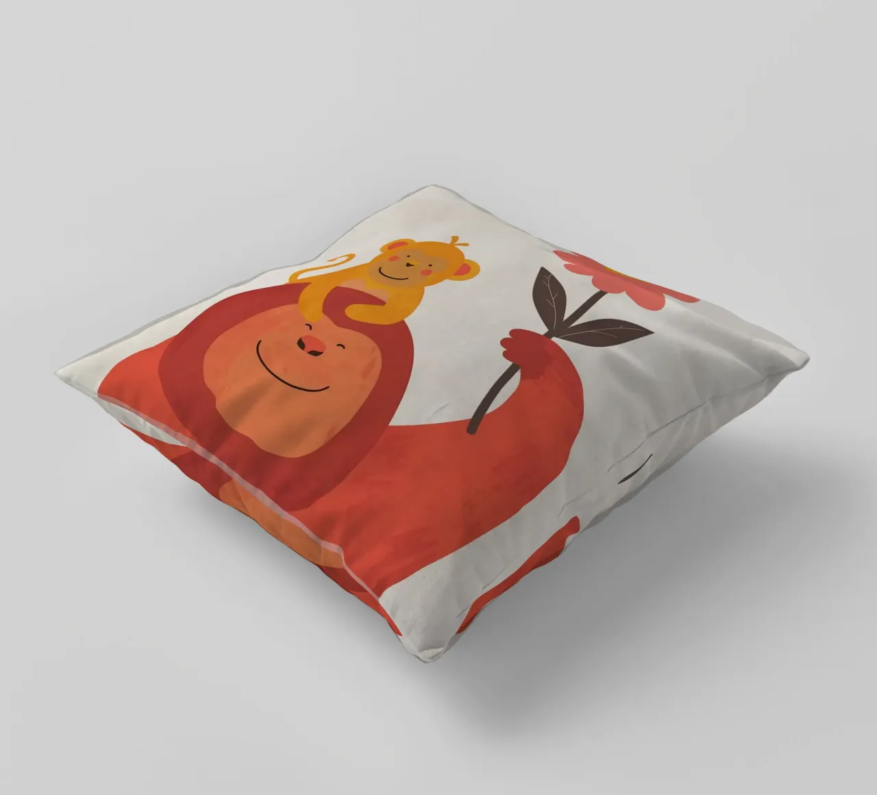 Boho Nursery 5 Monkey 2 cuscino da Boho Print Collection