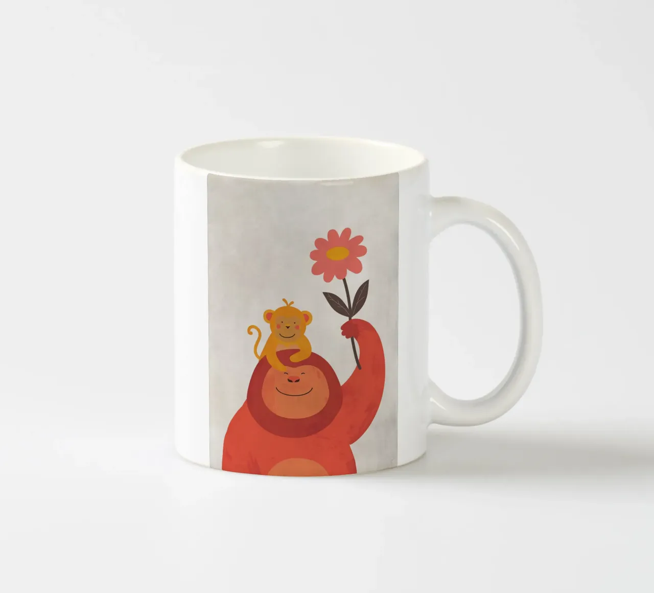 Boho Nursery 5 Monkey 2 tazza in ceramica da Boho Print Collection