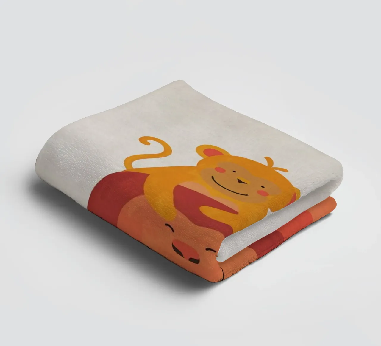 Boho Nursery 5 Monkey 2 asciugamano da bagno da Boho Print Collection