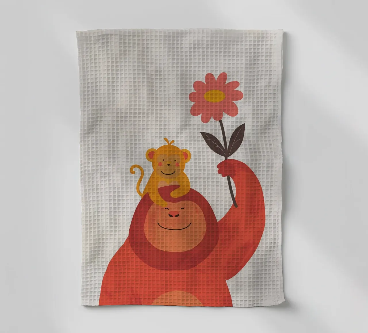 Boho Nursery 5 Monkey 2 canovaccio da cucina da Boho Print Collection