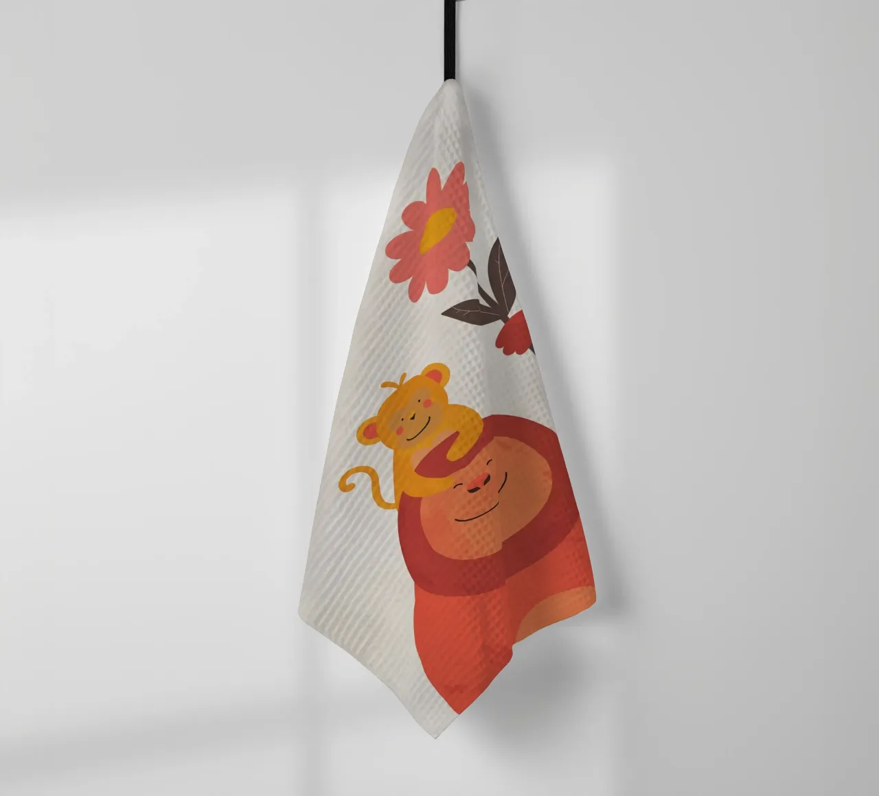 Boho Nursery 5 Monkey 2 canovaccio da cucina da Boho Print Collection