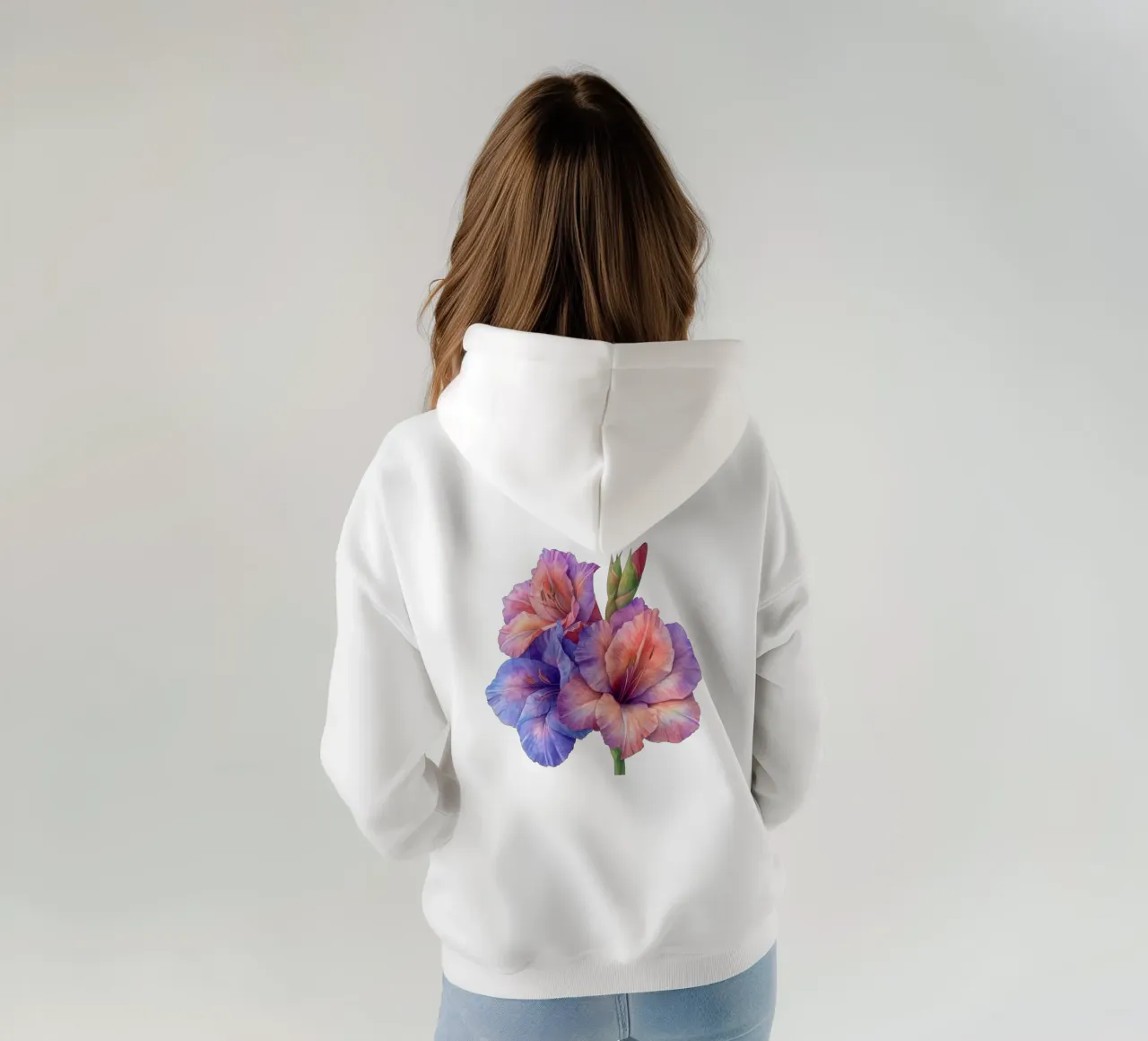 Fiore di gladiolo 1 felpa con cappuccio da Bold Blooms