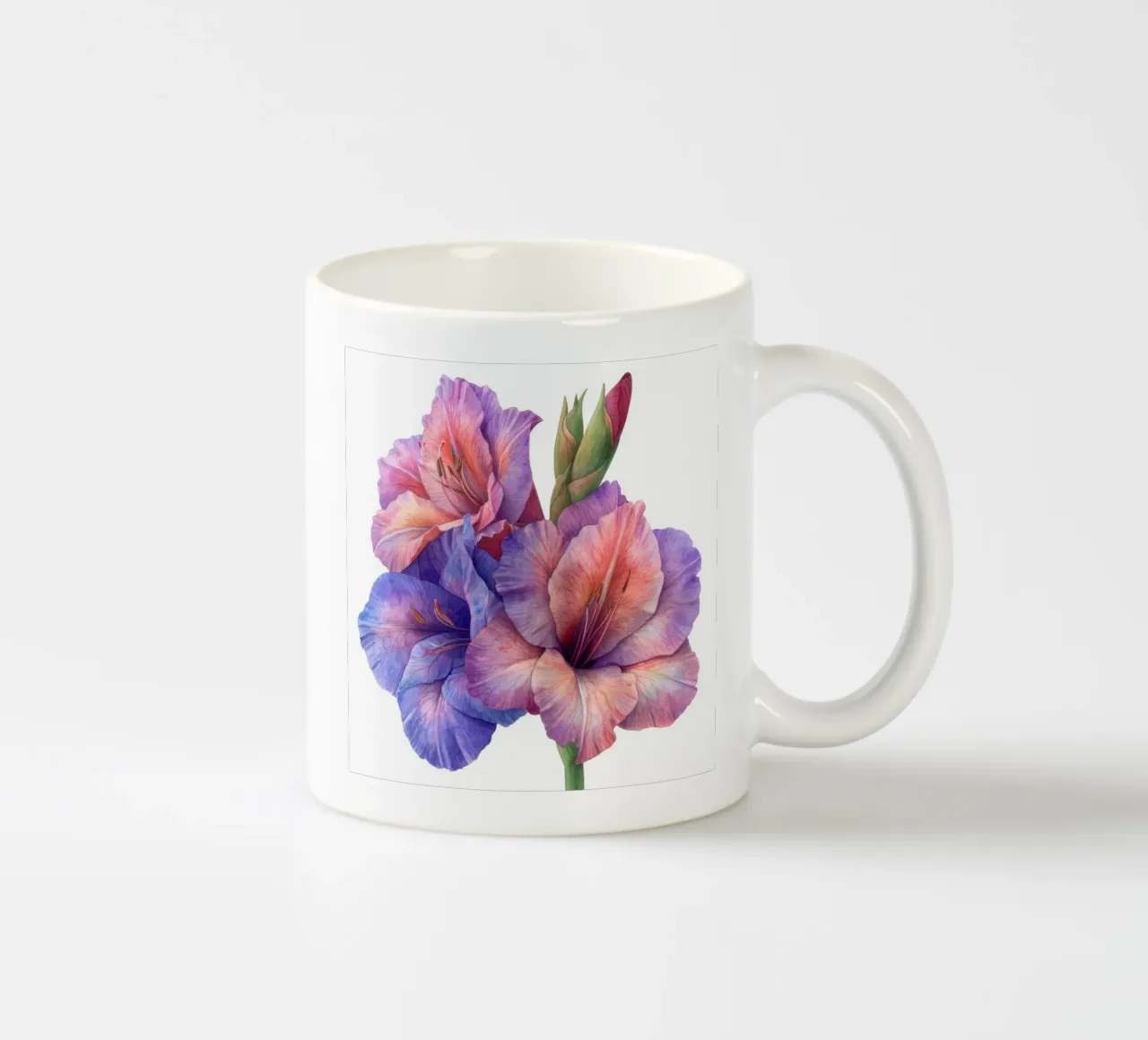 Fiore di gladiolo 1 tazza in ceramica da Bold Blooms