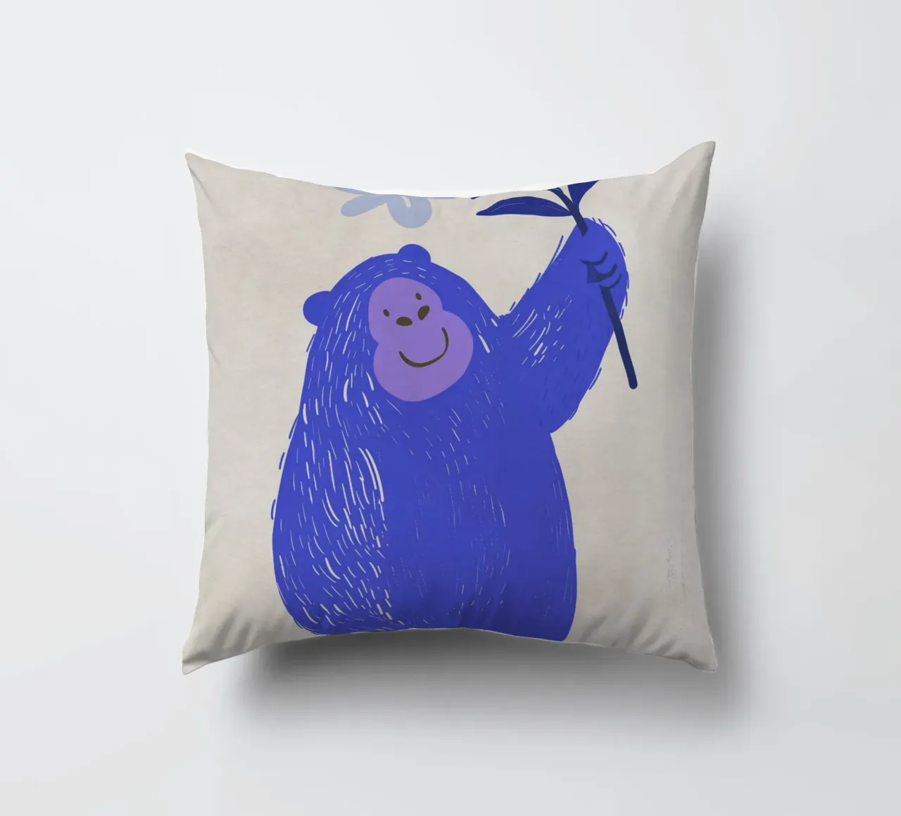 Boho Nursery 5 Monkey 3 cuscino da Boho Print Collection