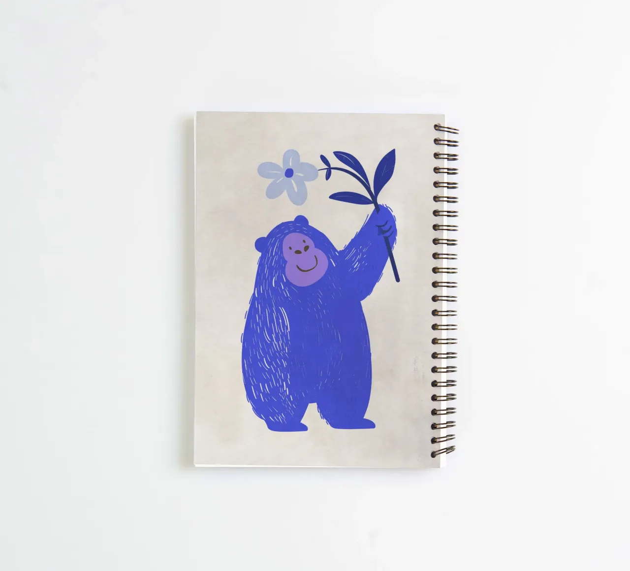 Boho Nursery 5 Monkey 3 diario ad anelli da Boho Print Collection