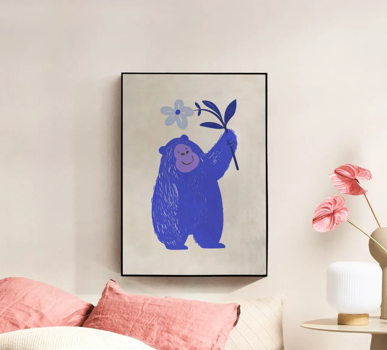 Boho Nursery 5 Monkey 3 plexiglass da Boho Print Collection
