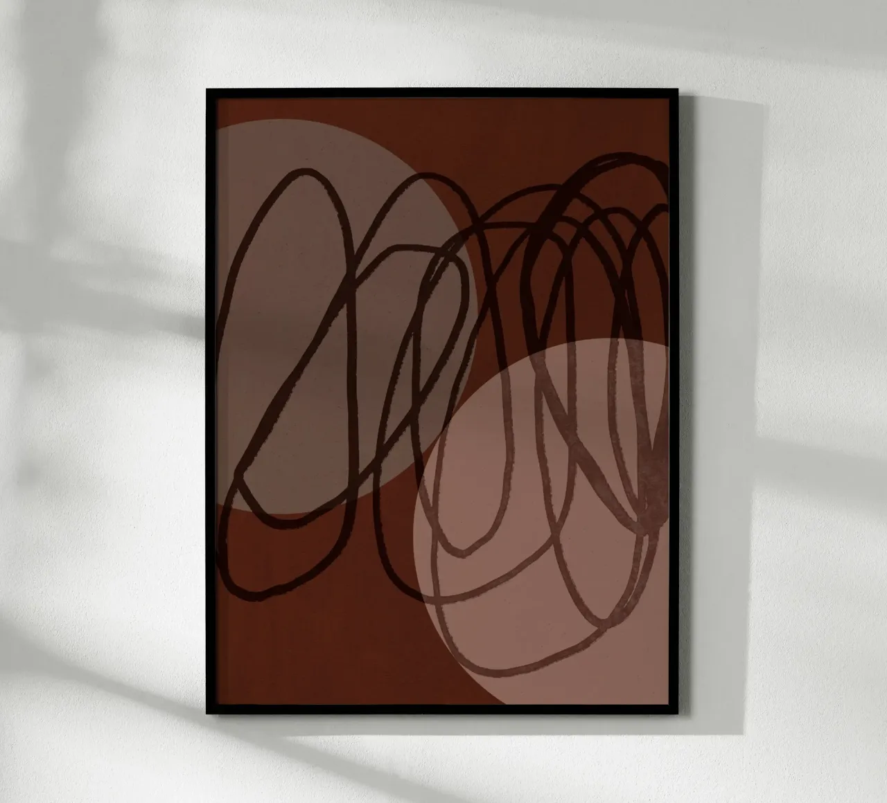 Earthen Chaos poster con telaio in alluminio da treechild