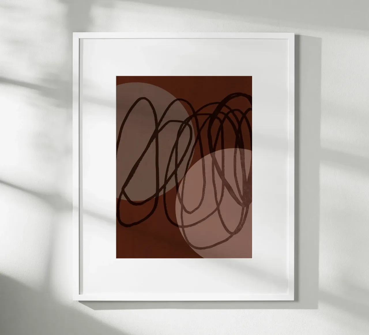 Earthen Chaos poster con telaio in alluminio da treechild