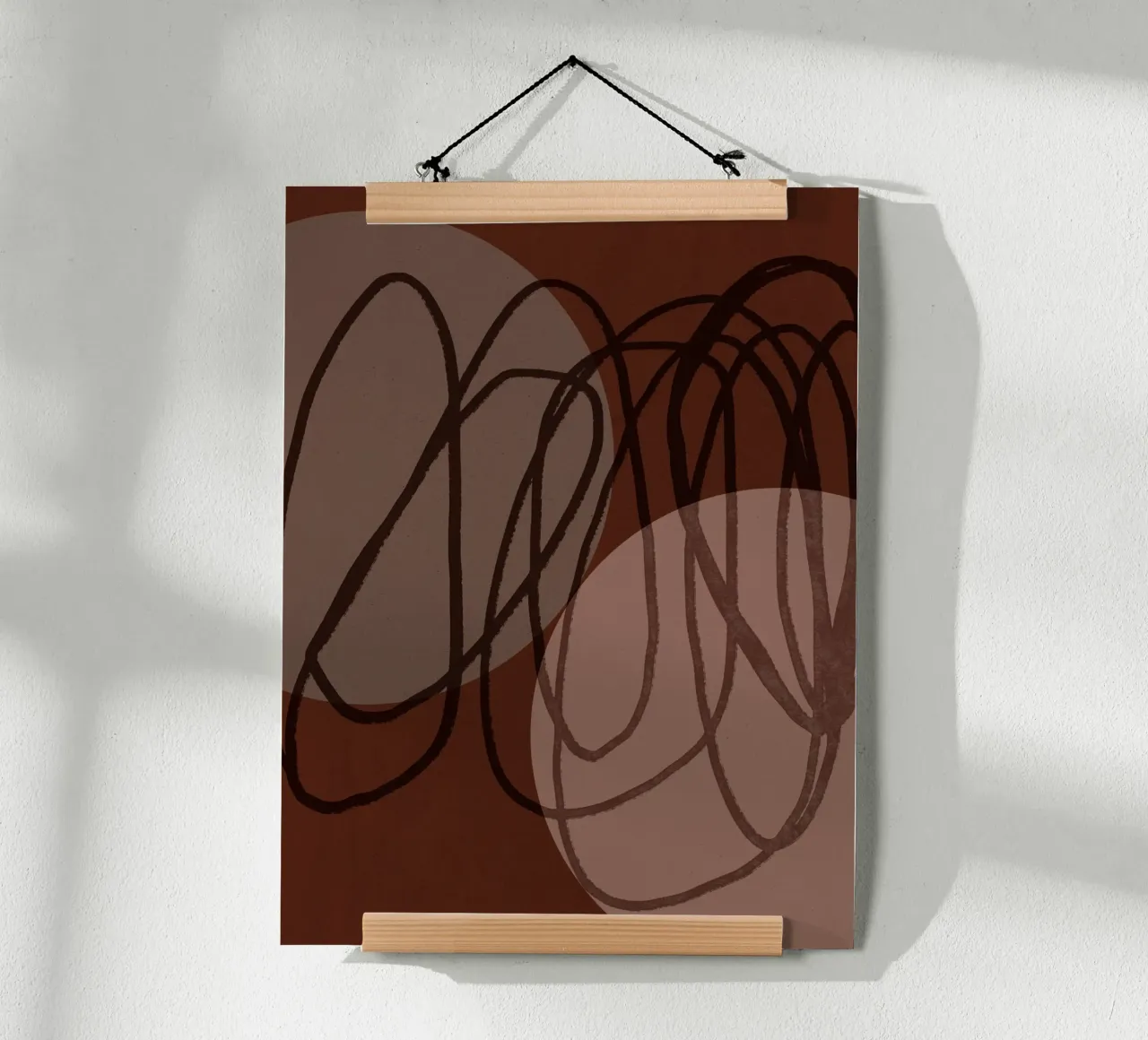 Earthen Chaos poster con telaio in alluminio da treechild