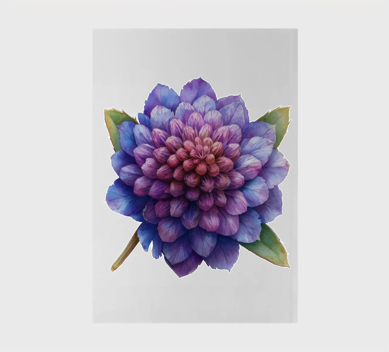 Globe Amaranth Flower 2 notebook by Bold Blooms