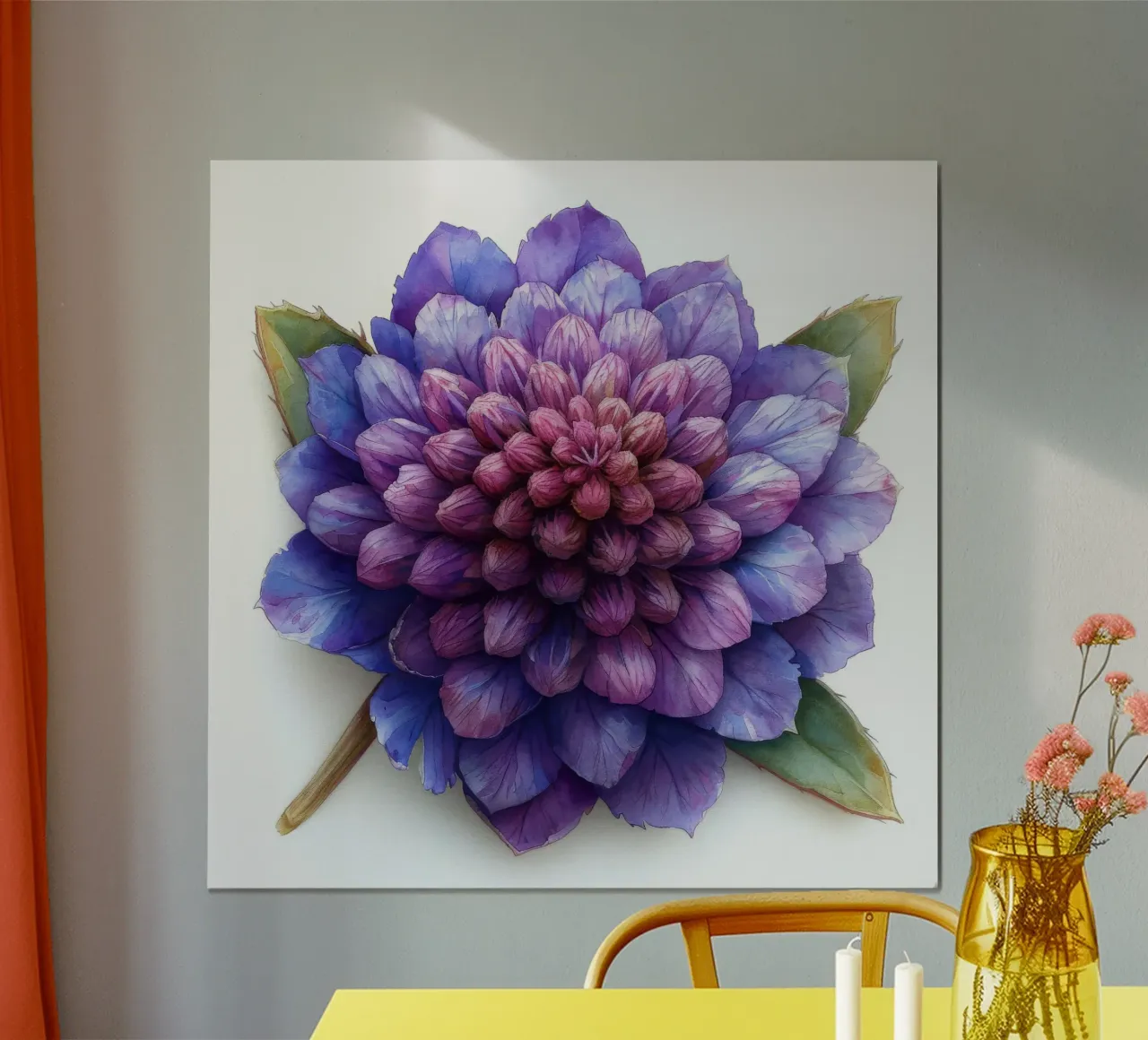 Globe Amaranth Flower 2 hahnemühle by Bold Blooms
