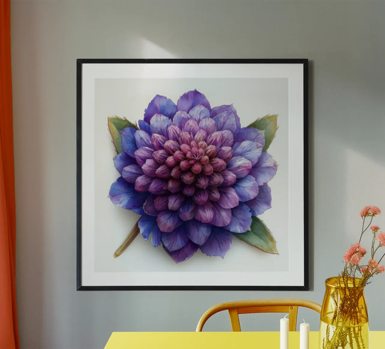 Globe Amaranth Flower 2 hahnemühle by Bold Blooms