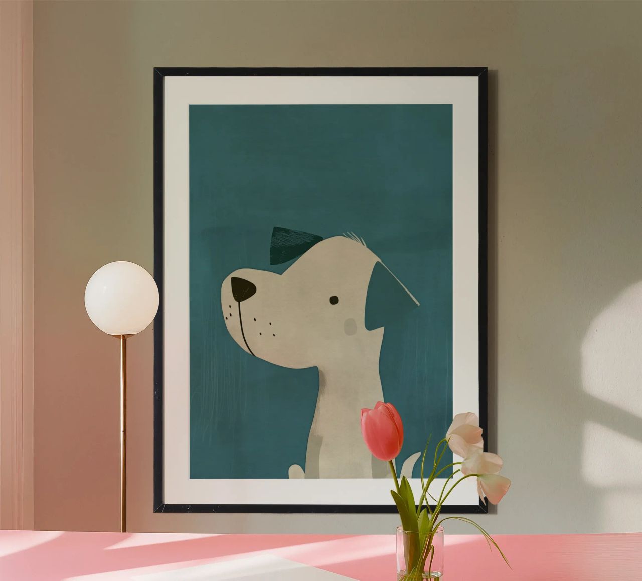 Boho Nursery 6 Dog poster by Boho Print Collection