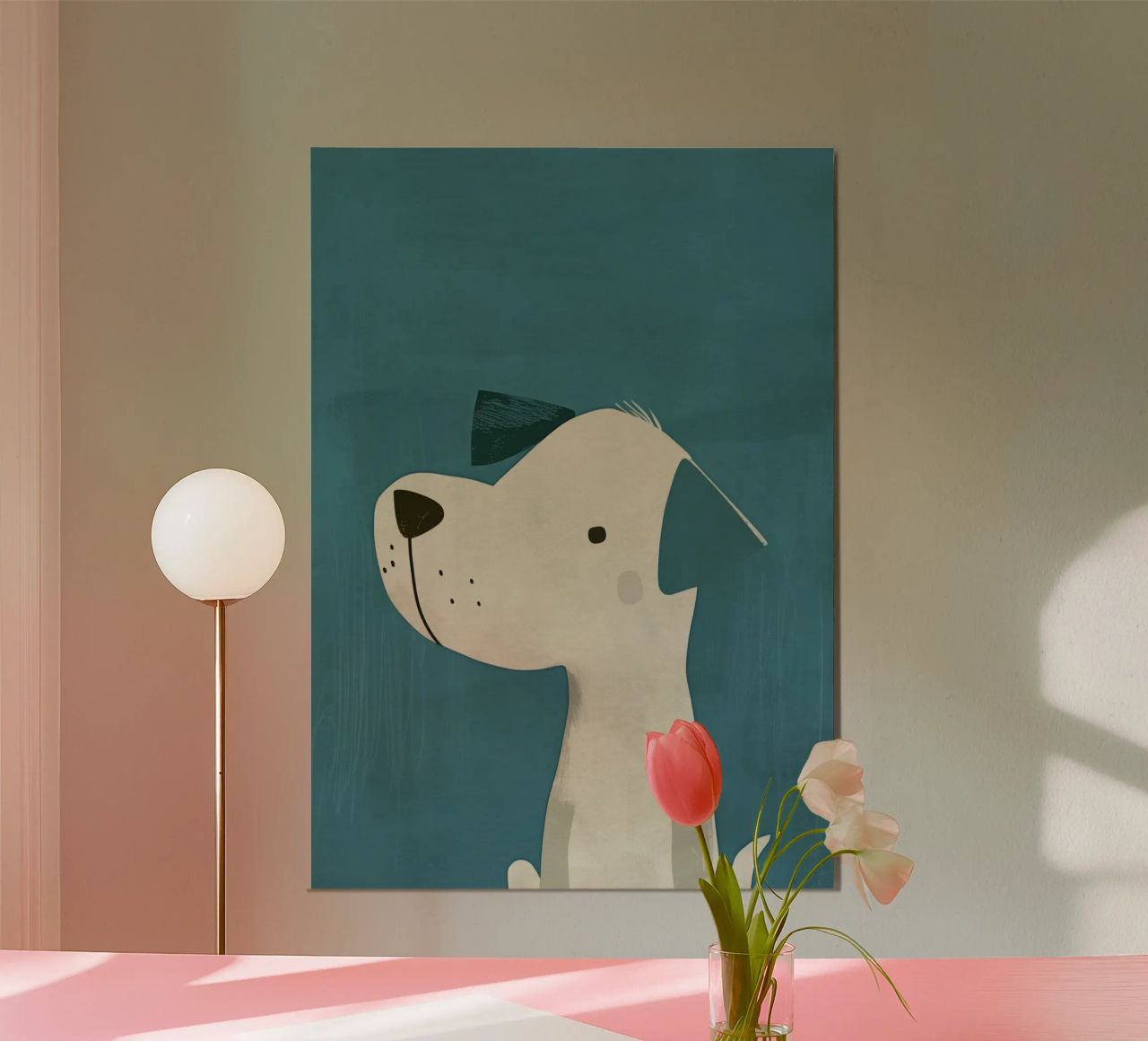 Boho Nursery 6 Dog poster by Boho Print Collection