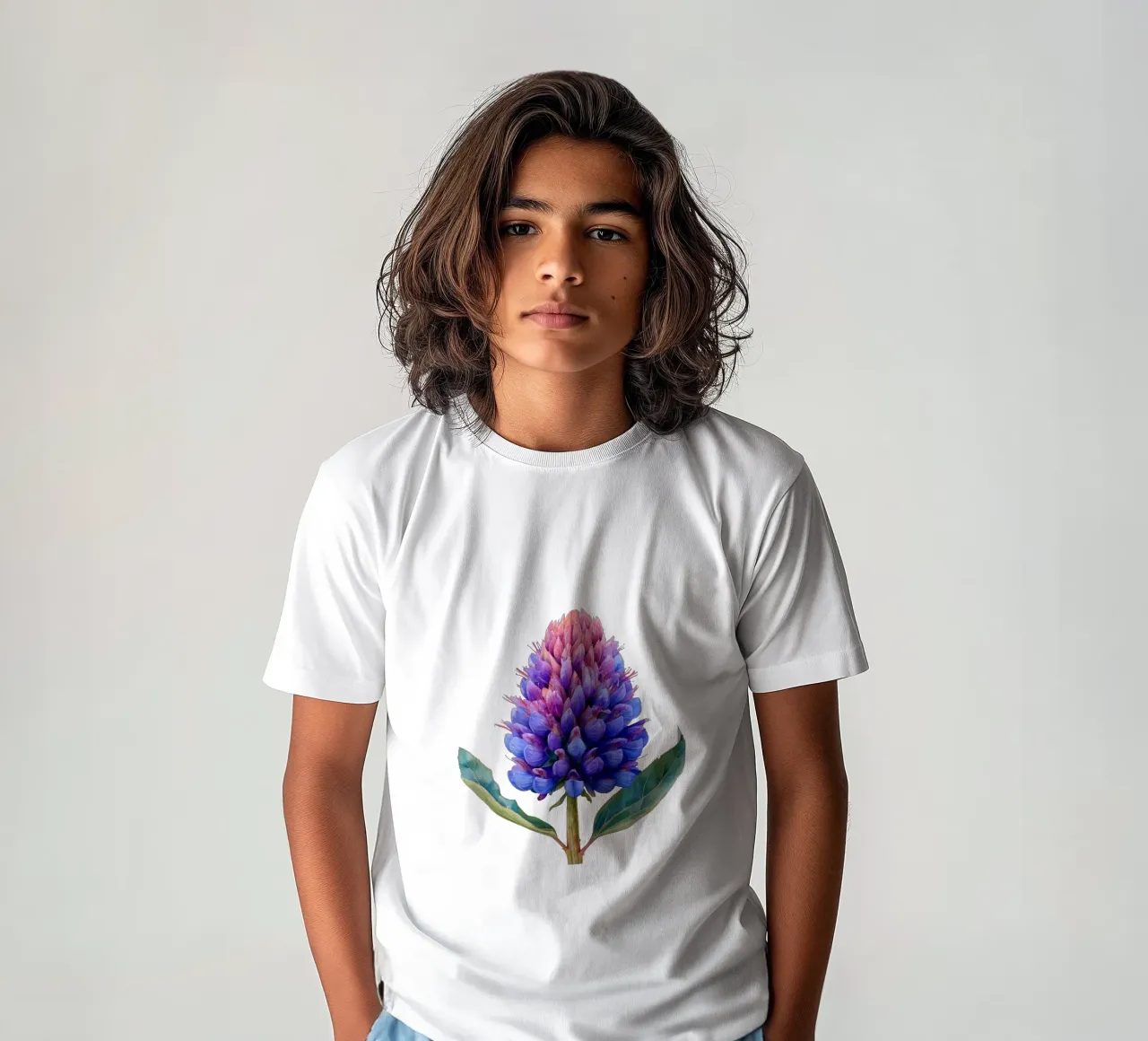 Globe Amaranth Flower 3 kids t-shirt by Bold Blooms