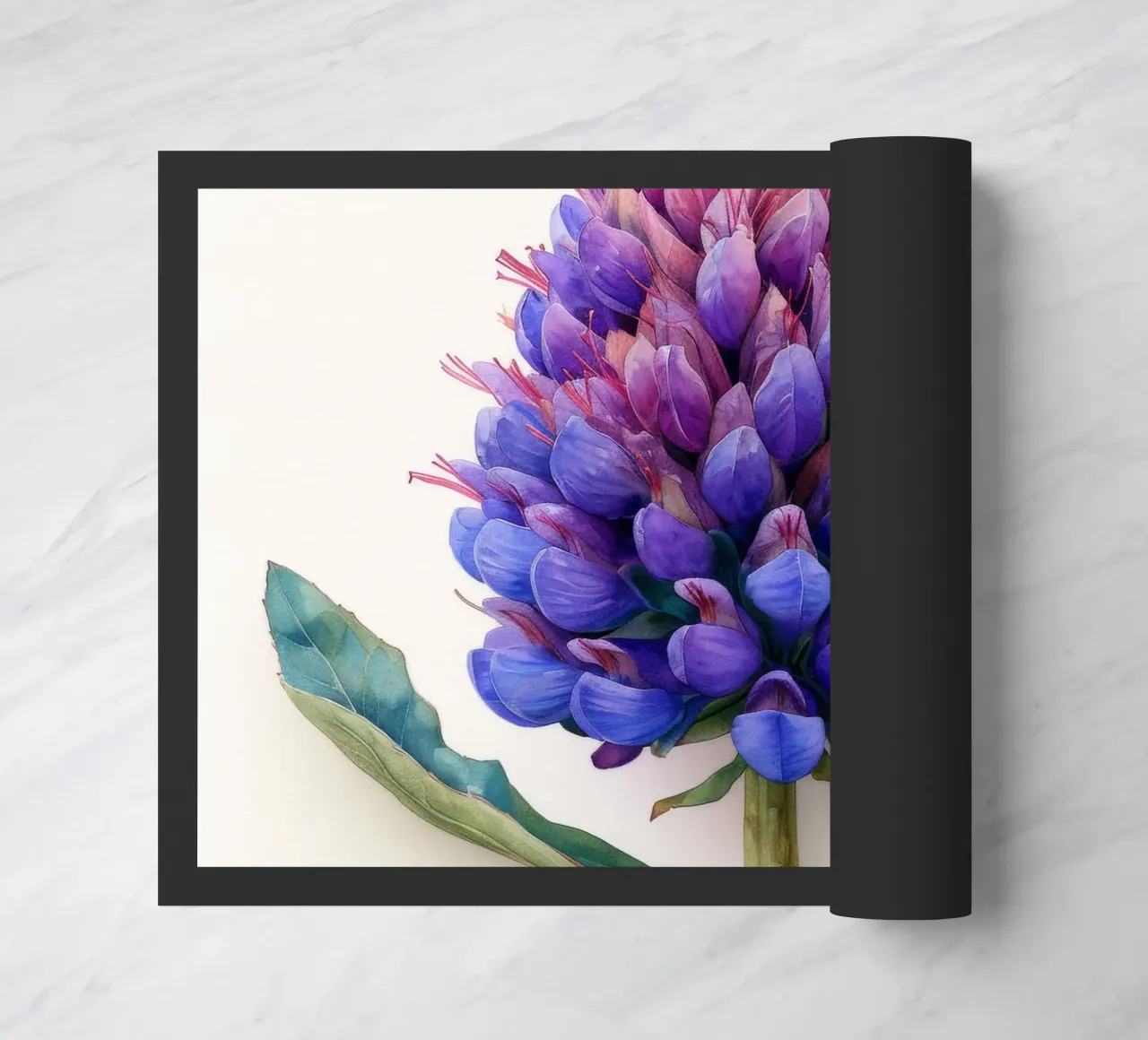 Globe Amaranth Flower 3 doormat by Bold Blooms