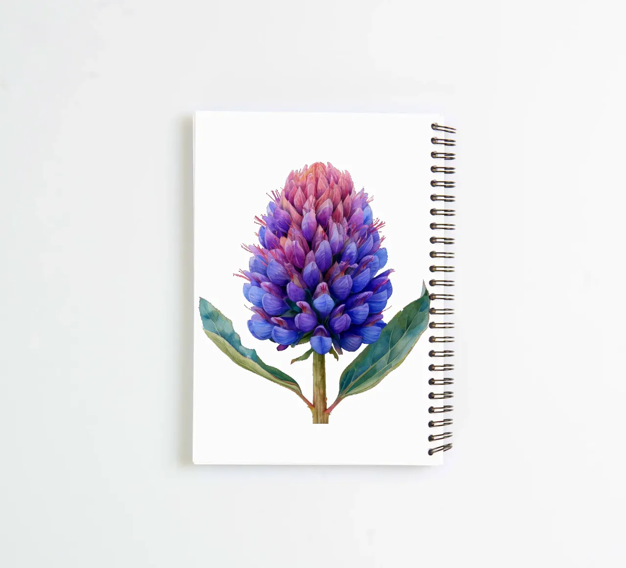 Globe Amaranth Flower 3 spiral notebook by Bold Blooms