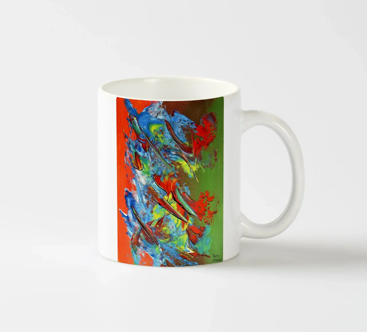 IDEAL GIFT 140 tazza in ceramica da Thierry Vobmann Abstract painting