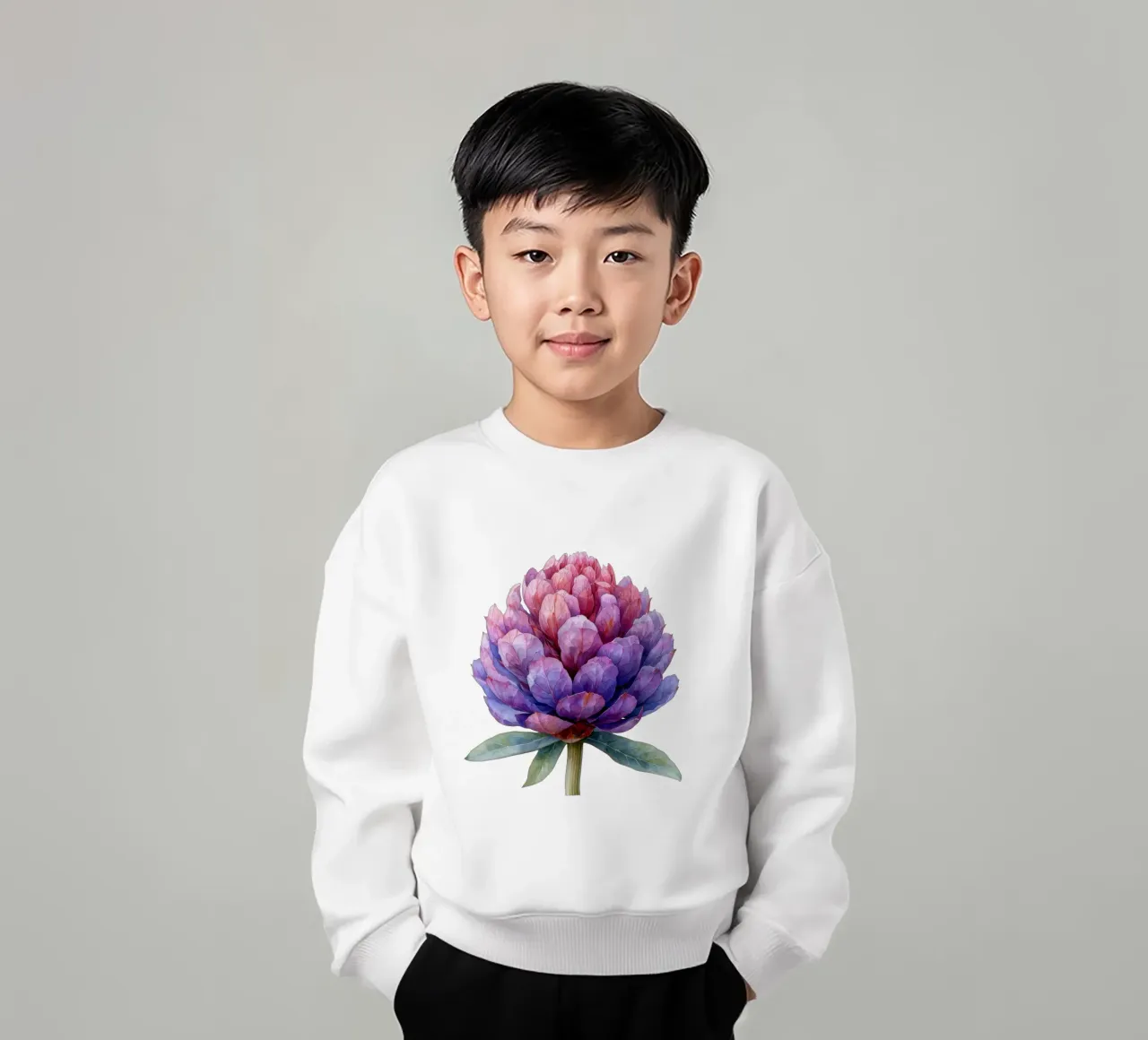 Fiore di amaranto 4 felpa bambino da Bold Blooms