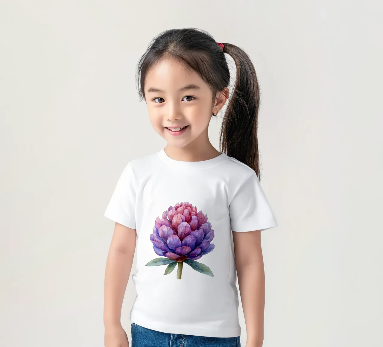 Globe Amaranth Flower 4 kids t-shirt by Bold Blooms