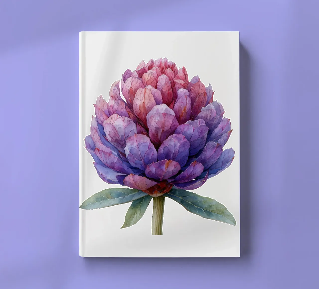 Globe Amaranth Flower 4 notebook by Bold Blooms