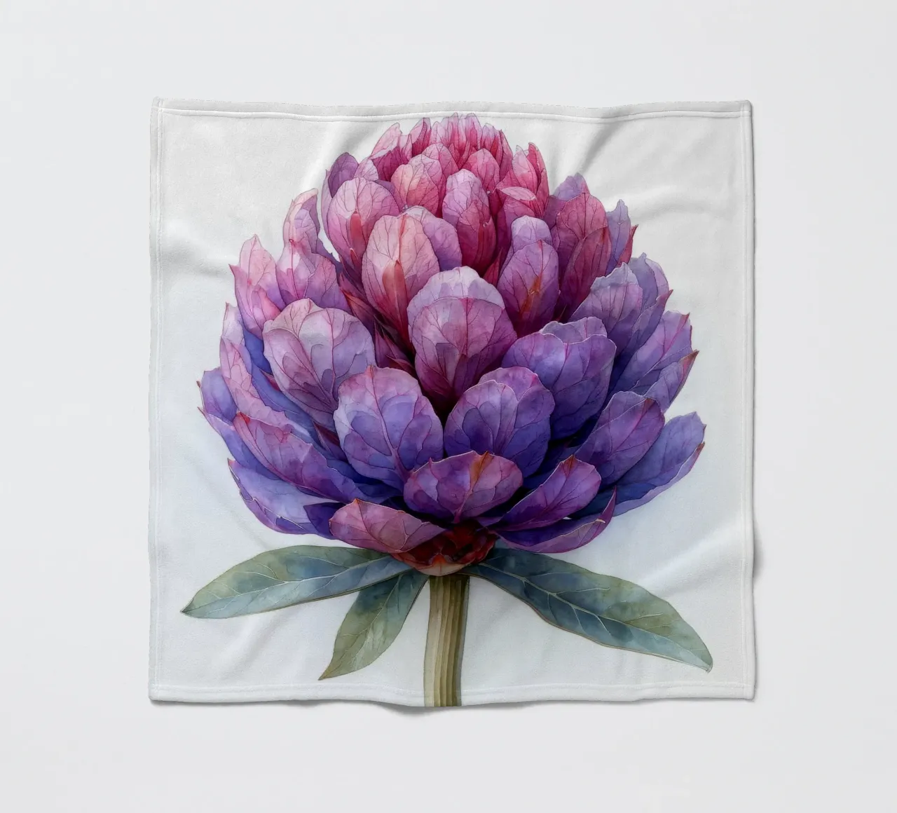 Globe Amaranth Flower 4 fleece blanket by Bold Blooms
