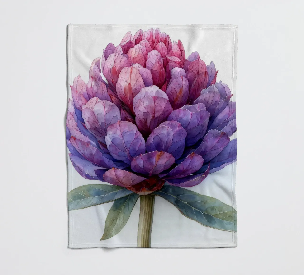 Globe Amaranth Flower 4 fleece blanket by Bold Blooms