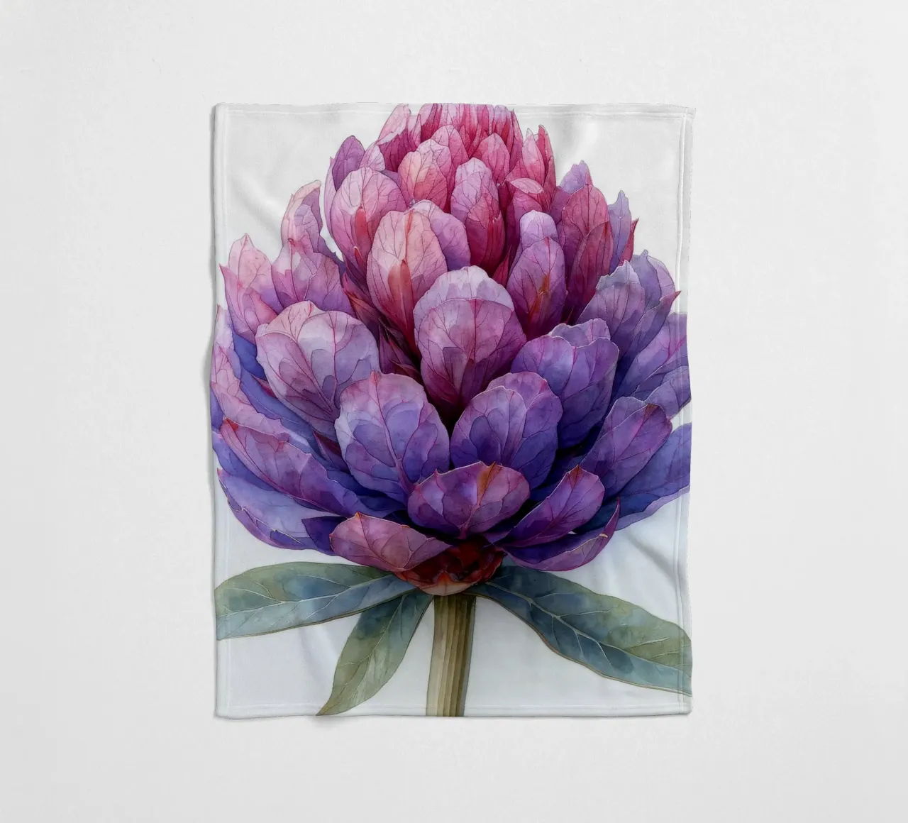 Globe Amaranth Flower 4 fleece blanket by Bold Blooms