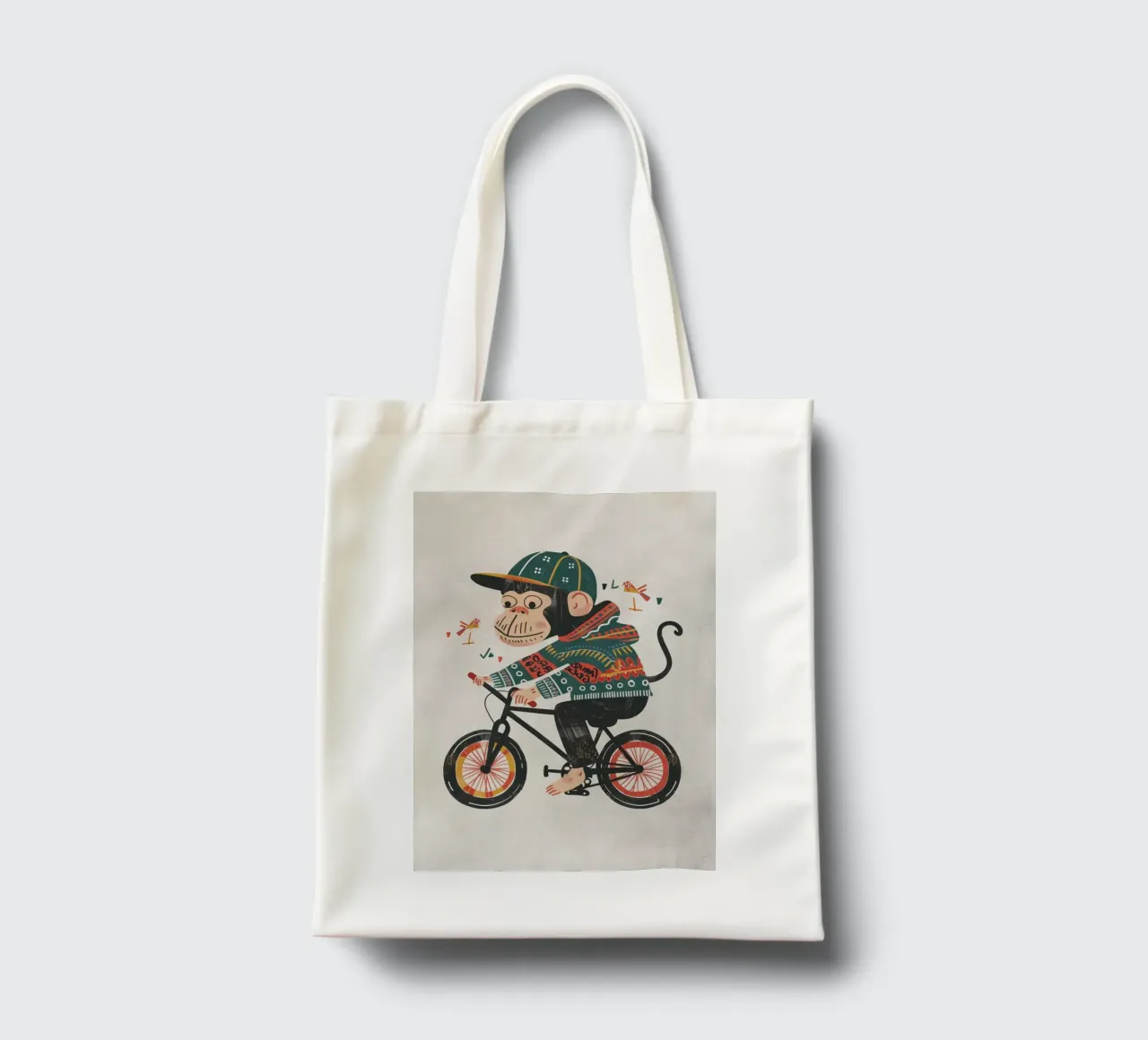 Boho Nursery 6 Monkey borsa in juta da Boho Print Collection