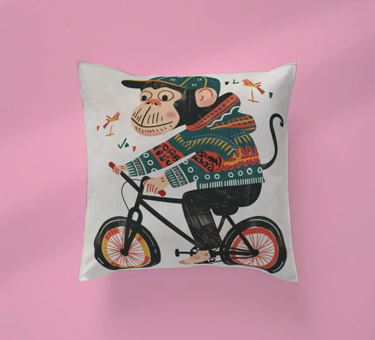 Boho Nursery 6 Monkey cuscino da Boho Print Collection