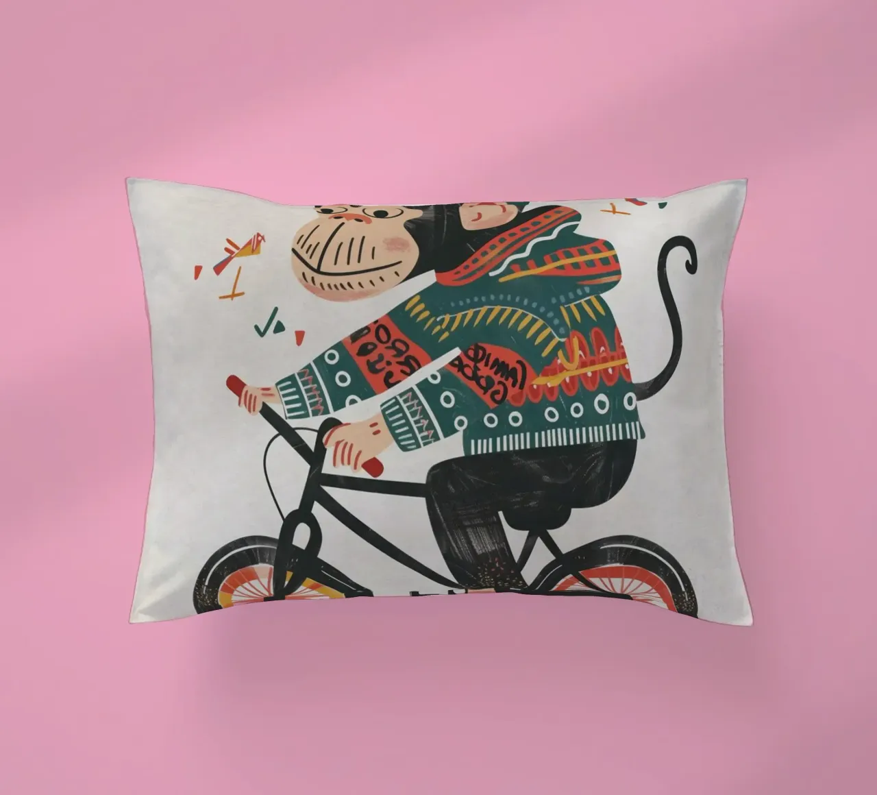 Boho Nursery 6 Monkey cuscino da Boho Print Collection