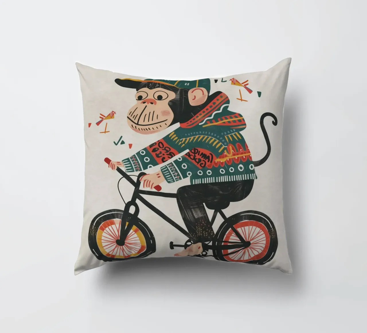 Boho Nursery 6 Monkey cuscino da Boho Print Collection