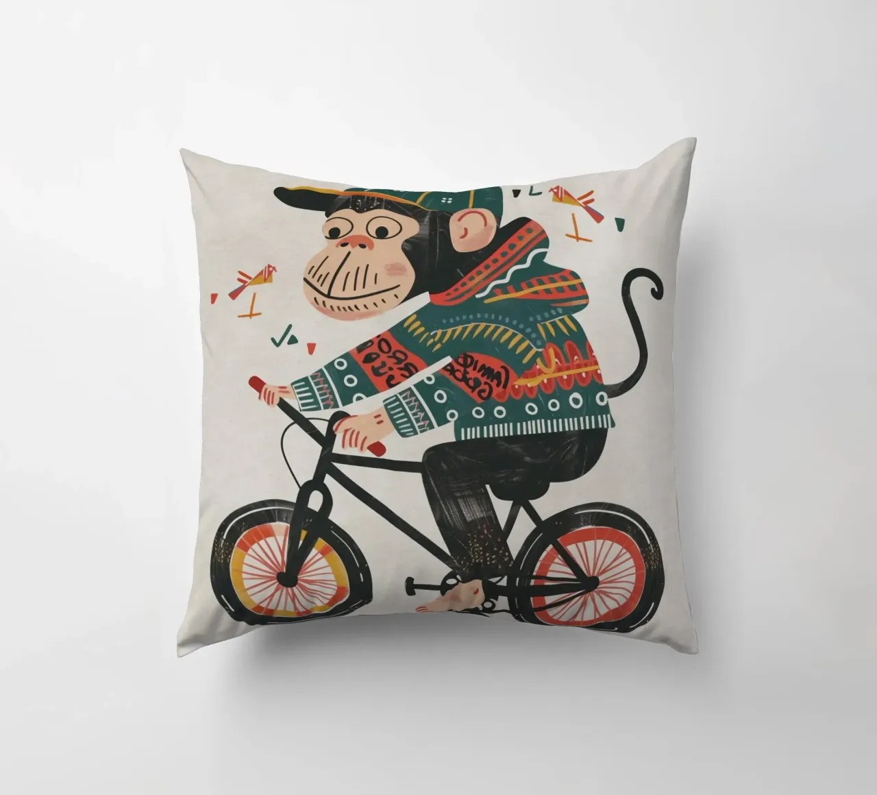 Boho Nursery 6 Monkey cuscino da Boho Print Collection